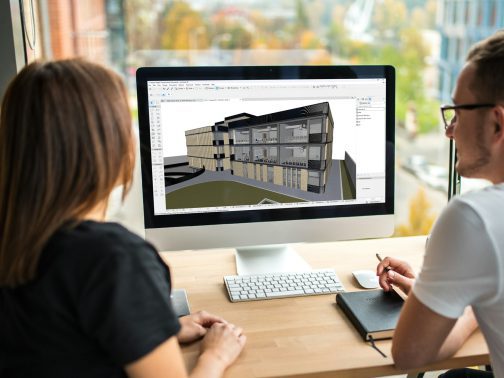 Architect using BIM remotely
